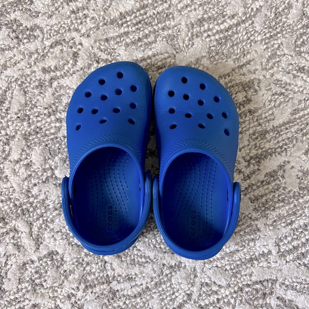 Blue Crocs Size C9